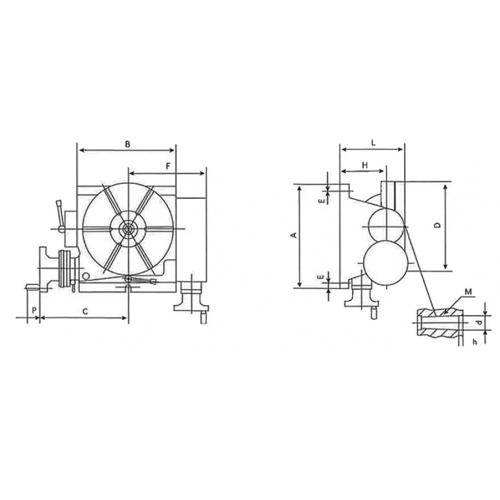 Vysoce přesný otočně-náklopný stůl UT2-320