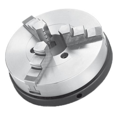 Tříčelisťové ocelové sklíčidlo extra ploché Ø 125 pro měřící přístroje, otočné