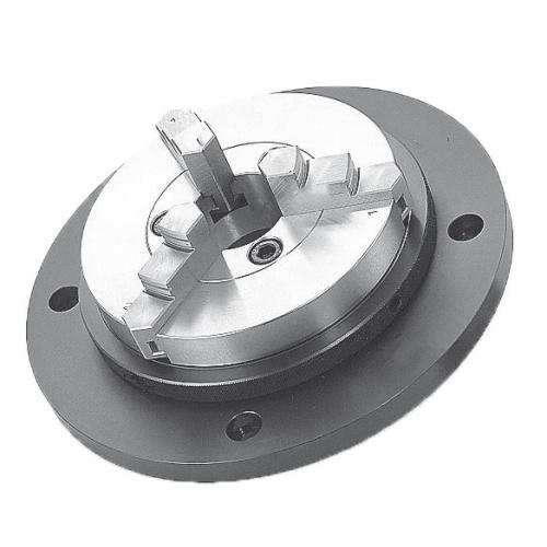 Tříčelisťové ocelové sklíčidlo extra ploché Ø 160 pro měřící přístroje, pevné
