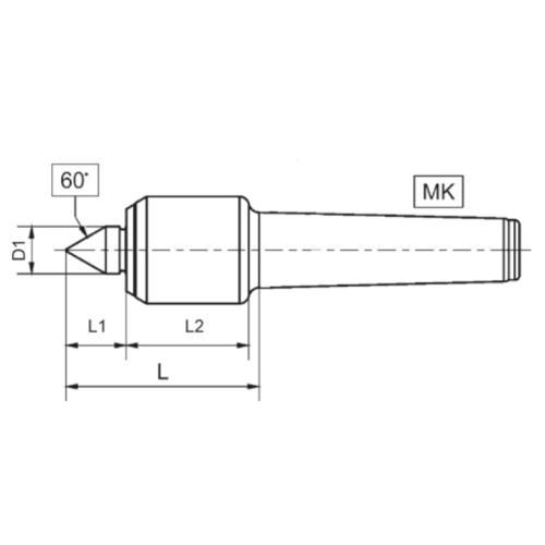 Otočný trn typ 80, MT 2