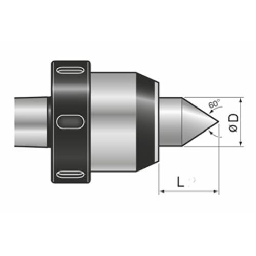 Otočný trn se stahovací maticí typ 160, MT 3