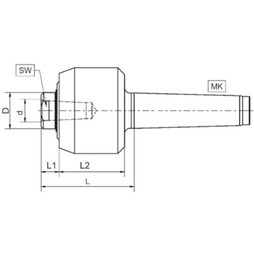 Otočný trn pro výměnné vložky MT 3