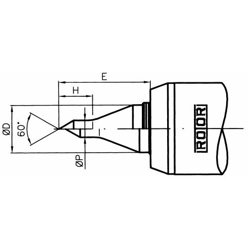 Otočný hrot s indikací tlaku, štíhlá špička, běžné soustružení, VDI 30