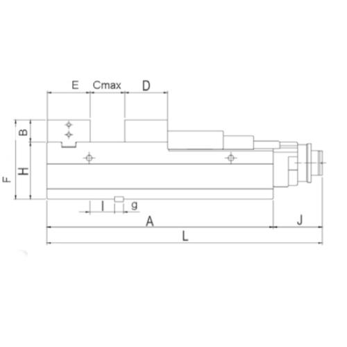 Silový svěrák McFix 2, šířka čelistí 200 x 300 mm