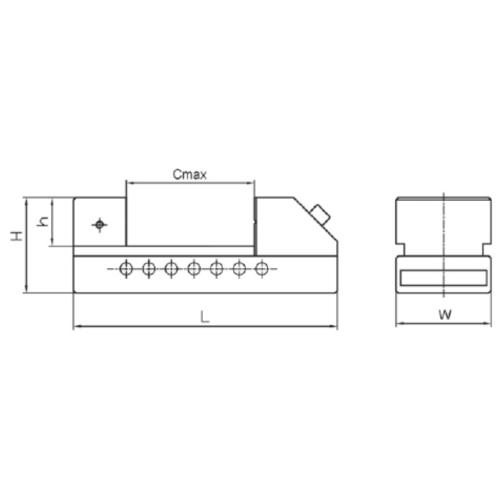 Nástrojářský svěrák, standardní typ TMV-A 100