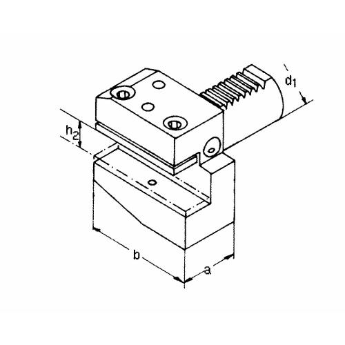 Držák radiálního nástroje pravý, krátký B1 – 40 x 25