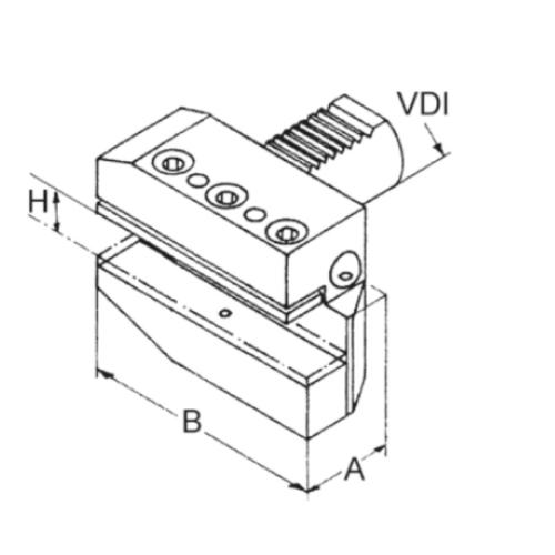 Držák radiálního nástroje pravý, dlouhá verze B5 – 16 x 12