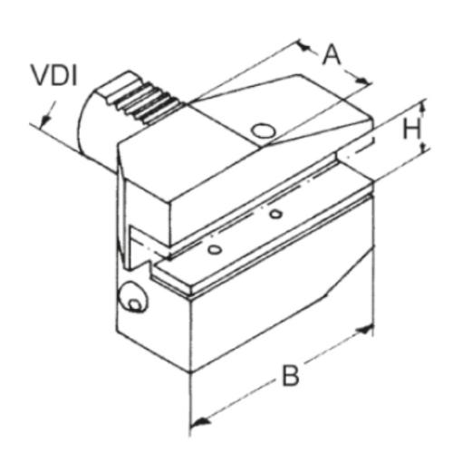 Držák radiálního nástroje levý, obrácený, dlouhá verze B8 – 60 x 32