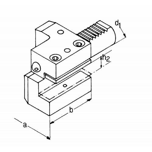 Držák axiálního nástroje pravý, krátký C1 – 50 x 32