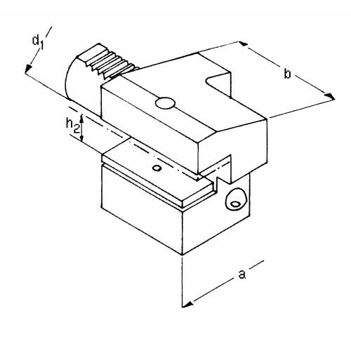 Držák axiálního nástroje levý, obrácený, krátký C4 – 16 x 12