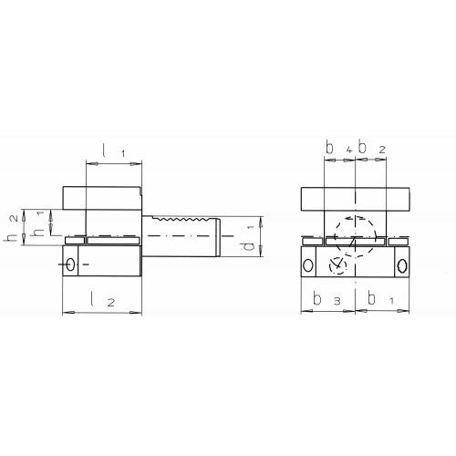 Čtyřhranný držák nástrojů D1 – 30 x 20