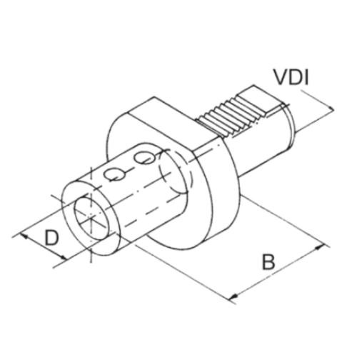 Držák vrtáku na destičky E1 – 50 x 25