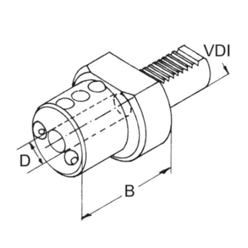 Držák vrtací tyče E2 – 40 x 10