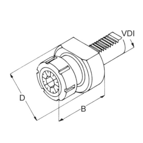 Kleštinové sklíčidlo OZ 4541E, E3 – 20 x 20