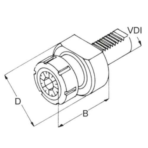 Kleštinové sklíčidlo ER 32, E4 – 20 x 32