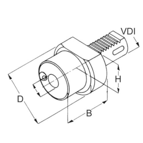 Držák s Morse kuželem F – 40 x 1
