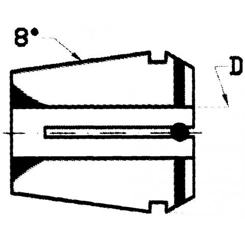 Kleština utěsněná ER 16, Ø 8