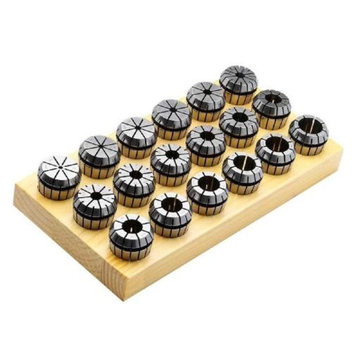 Sada utěsněných kleštin v dřevěném pouzdru ER 11, 3–7 mm, 5 ks