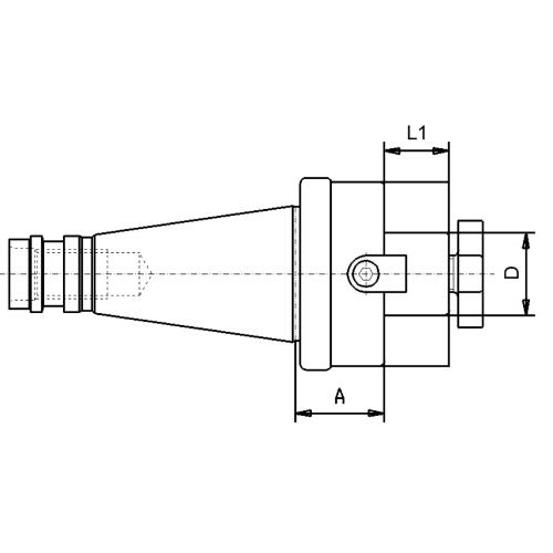 Držák čelní frézy DIN 2080, SK 50, Ø 27