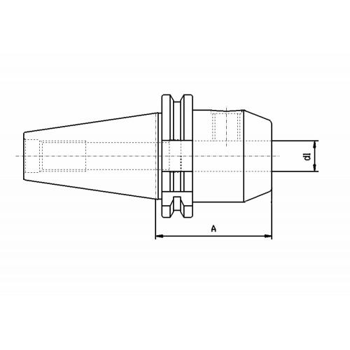 Weldon DIN 69871, SK 40, Ø 6 x 50