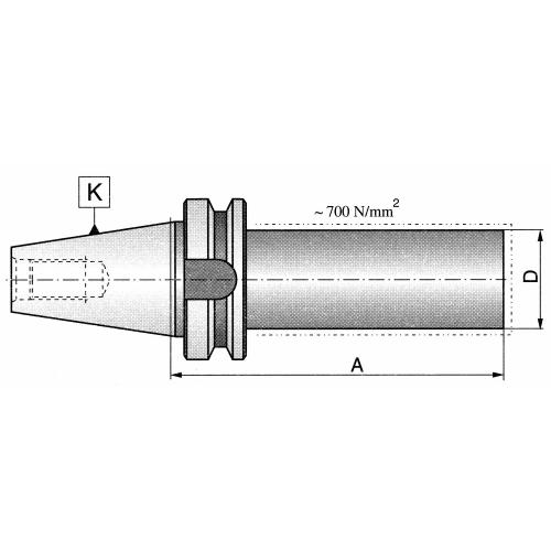 Polotovar MAS BT 40, 40 x 280