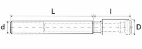 Kleštinové sklíčidlo Erickson DK-S (412E) Ø 8 x 100 mm