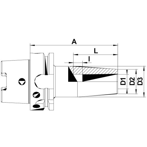 Smršťovací sklíčidla HSK-A 63, Ø 3 x 80