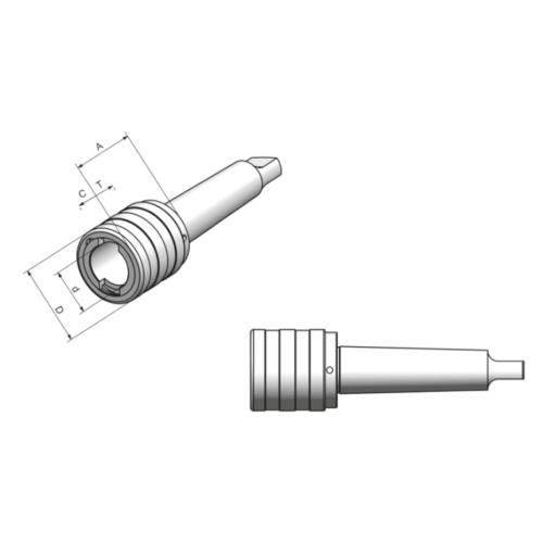 Rychlovýměnné závitovací sklíčidlo MT 4, velikost 2