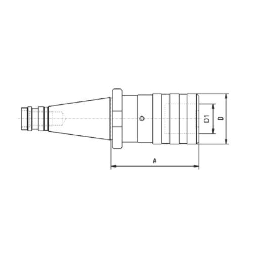 Rychlovýměnné závitovací sklíčidlo DIN 2080, SK40, velikost 1