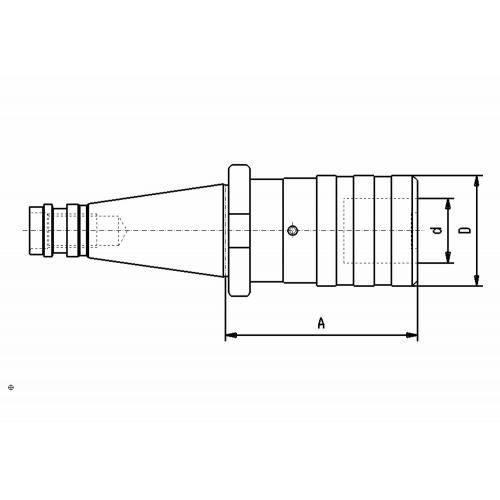 Rychlovýměnné závitovací sklíčidlo DIN 2080, SK40, velikost 3