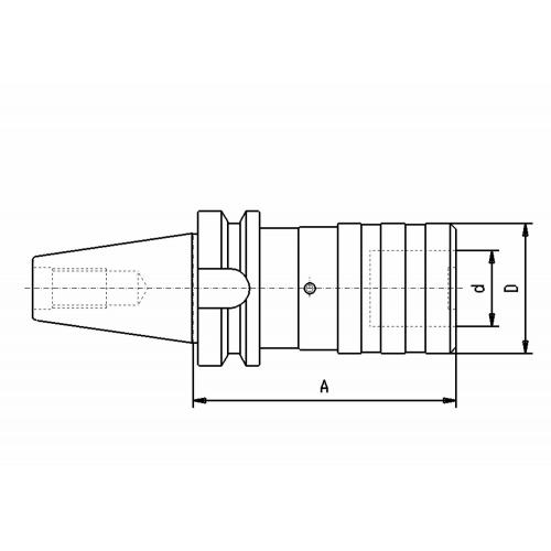 Rychlovýměnné závitovací sklíčidlo MAS-BT 40, velikost 1