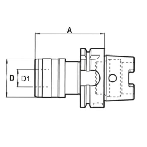 Rychlovýměnné závitovací sklíčidlo HSK-A 50, velikost 2