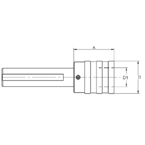 Rychlovýměnné závitovací sklíčidlo válc. Ø 32, velikost 3