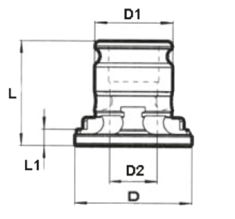 Redukce pro závitovací vložky, velikost 3/2