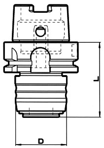Synchronní závitovací sklíčidlo HSK-A 40, velikost 1