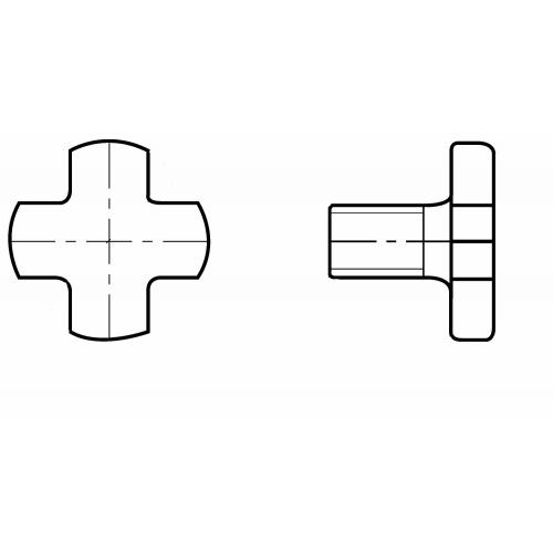 Křížový fixační šroub Ø 22