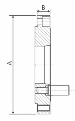 Ocelová příruba hladká 125, DIN 55029-3"