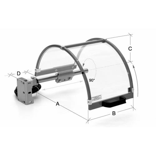 Ochranné kryty pro soustruhy FS 10 Ø 350–400 mm