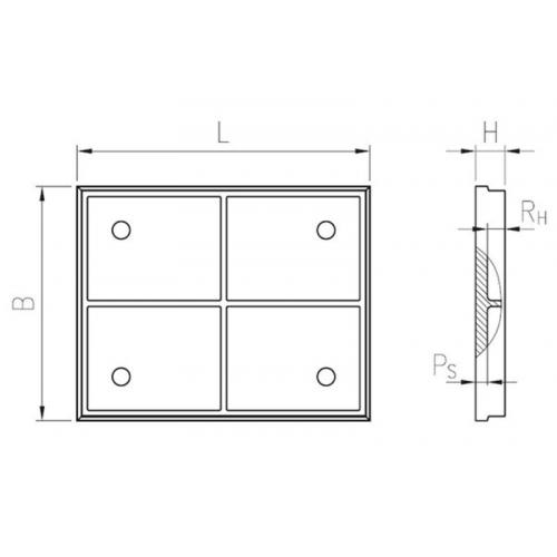 Rovnací deska 300 x 300 mm