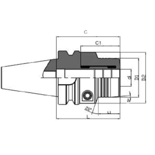 Hydrodehn upínací pouzdro MAS-BT 40, Ø 16 x 75