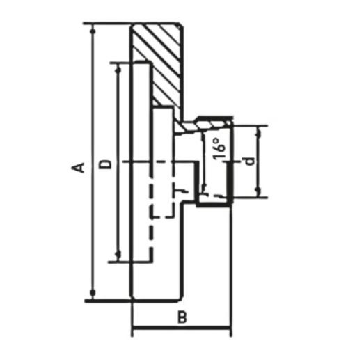 Kleštinový upínací přípravek ER 32, Ø 125 mm