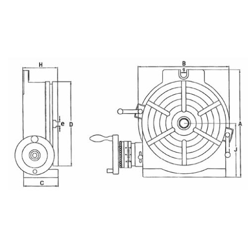 Otočný stůl Ø 110